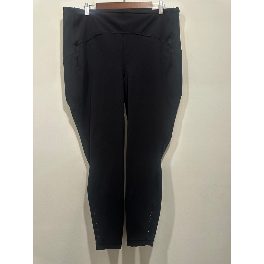 Lululemon Fast and Free High-Rise Tight 25 Black Nulux Running Leggings 20